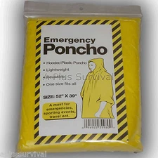 Lot of 18 Emergency Hooded Poncho - A Plus Survival