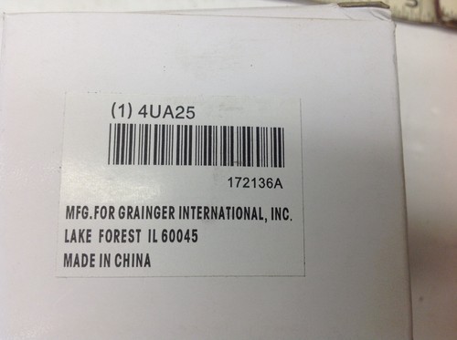 Medidor de montaje de panel 4UA25 aprobado por Grainger, abrazadera en U, 2 1/2 pulgadas, 60 psi 1/8 NPT NUEVO - Imagen 3 de 5