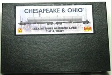 MICRO-TRAINS N SCALE CRACKING TOWER WEATHERED 2 PK CHESAPEAKE & OHIO 99305650