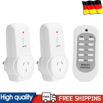 10A Mobile Plug On/Off Remote Control Portable Smart Power Outlet for Light Lamp