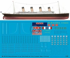 Peddinghaus 1/200 RMS Titanic British Ocean Liner Markings White Star Line 3819