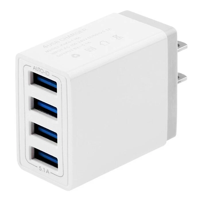 10x 4-Port USB Wall Charger QC 3.0 Fast Charging Power Adapter Plug Home Travel - Image 2 of 4