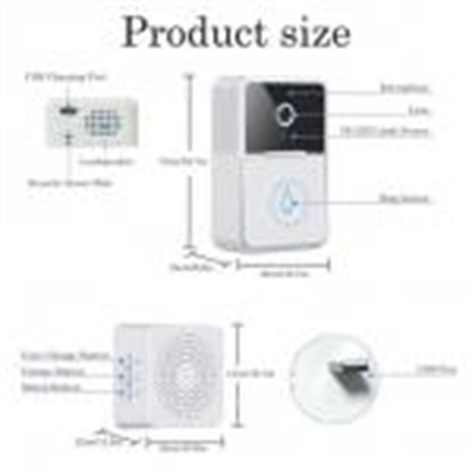 Door Bell Ring Phone Camera Door Bell Security WiFi Video