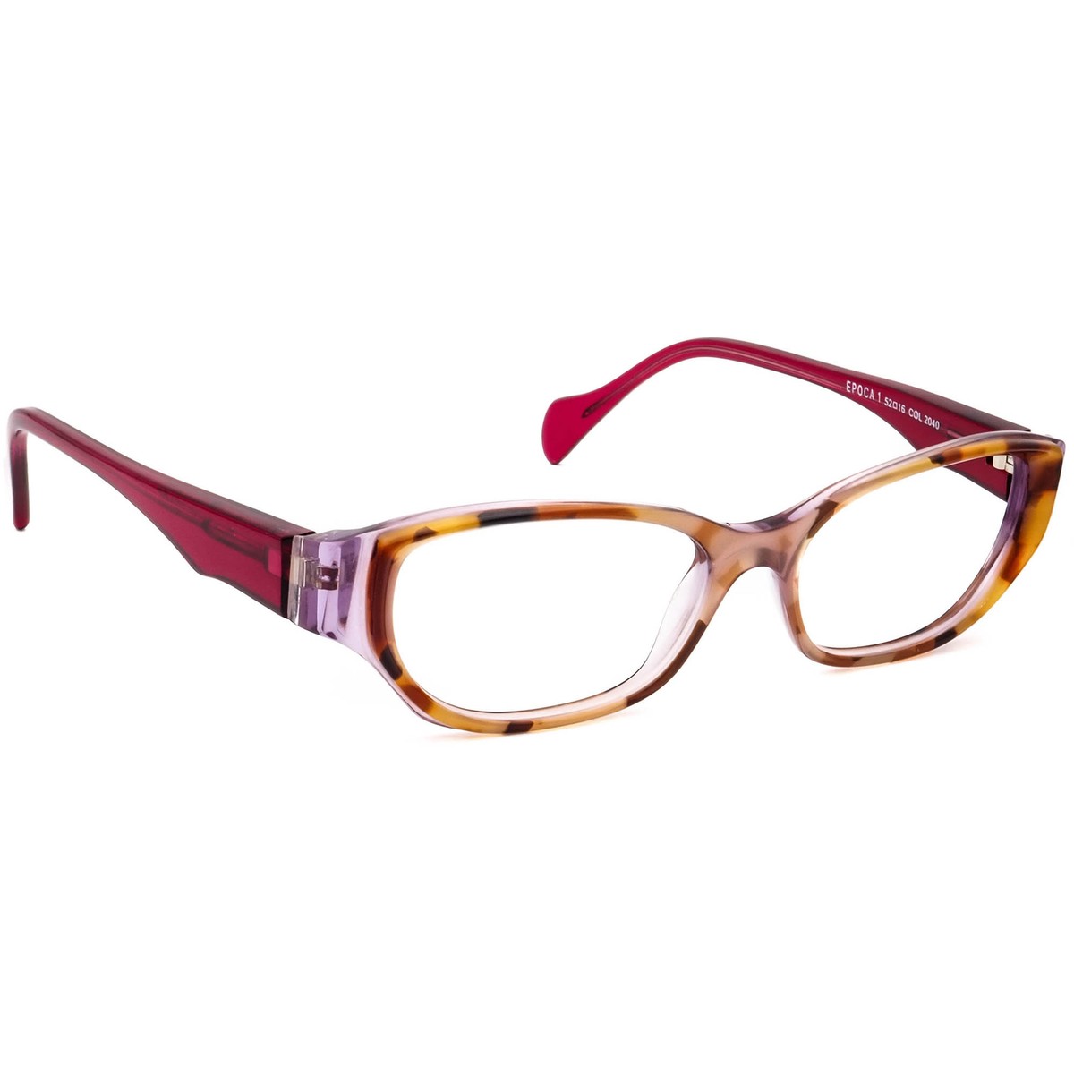 Face A Face Eyeglasses Epoca 1 COL 2040 Tortoise/Lavender 52[]16
