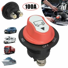 100A Battery Isolator Switch Disconnect Power Cut Off Kill for Car Boat RV-Truck
