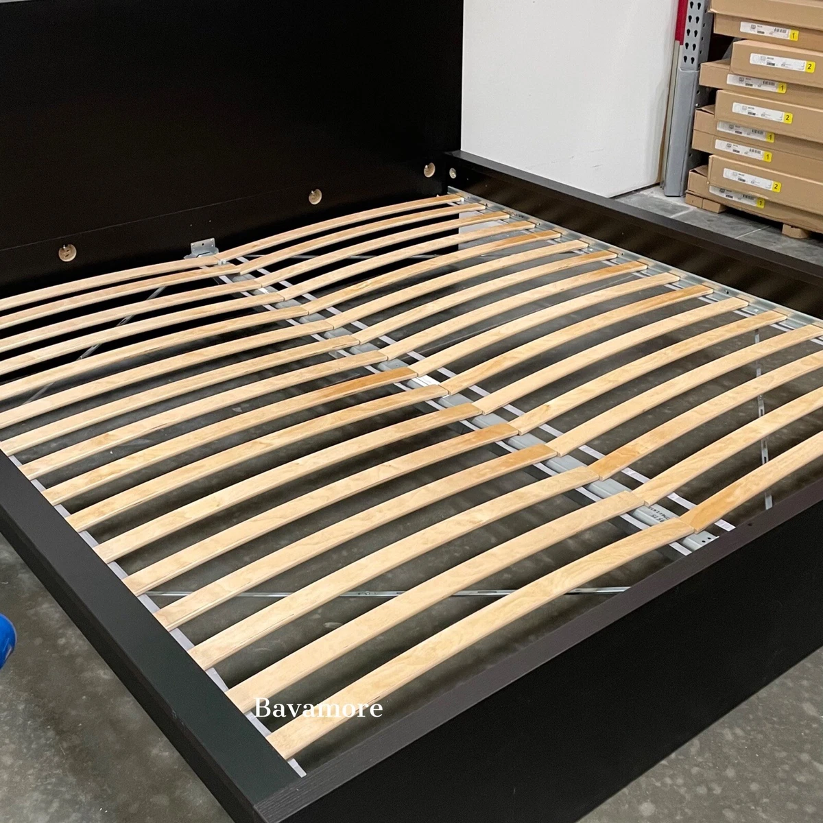 IKEA LUR Y Slatted bed base Queen Solid Wood 79 59