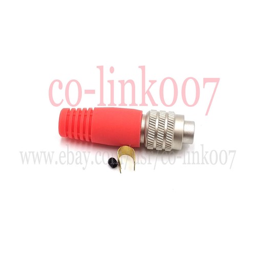 Connettore 4 pin compatibile Hirose MXR-8P-4P spina maschio, serie MXR, rilievo rosso - Foto 6 di 6
