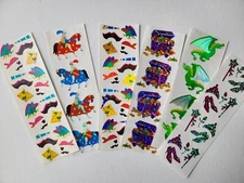 Mrs. Grossman sticker sheet You Choose - Vintage - fantasy knights pirates