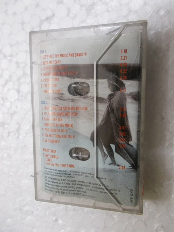 DIANA KRALL WHEN I LOOK IN YOUR EYES 1999 RARE orig CASSETTE TAPE INDIA indian - Image 3 of 4