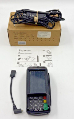 Dejavoo Z9 3.5'' VEGA3000 LCD POS Credit Card Terminal w/ Power Adapter Tested