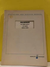HP 06186-90003 DC Power Supply LVR Series Model 6186B Operating + Service Manual