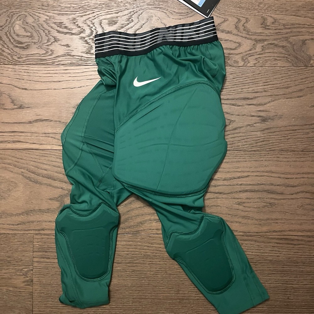 Nike Pro Hyperstrong Compression Basketball Pants Mens Medium Green Padded