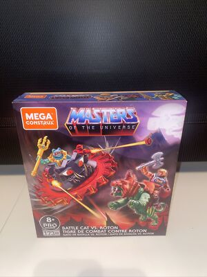 Mega Construx Masters of the Universe He-Man Battle Cat vs Roton. NIB