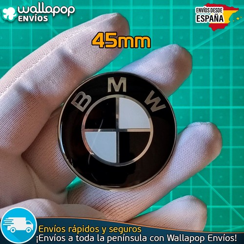 Emblema Volante BMW 45mm Escudo Logo Edición Blanco y Negro - Imagen 4 de 6