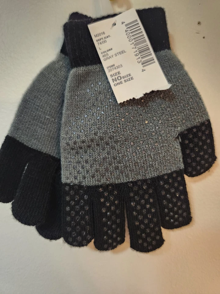 Guantes The Children's Place Boys negros y grises talla única nuevos con etiquetas Foto 2 de 3