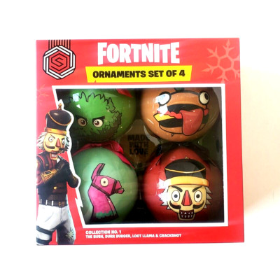 Epic Games Fortnight Ornaments Collection Vol. 1 Set of 4 The Bush, Loot Llama