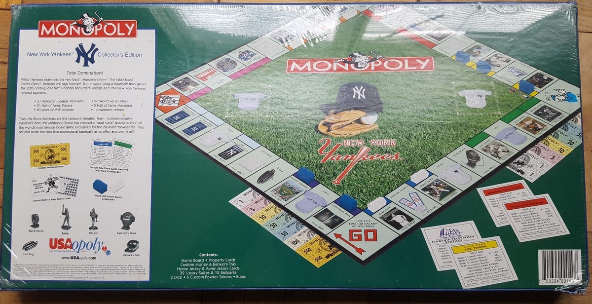Monopoly New York Yankees 2001 Collectors Edition: Factory Sealed
