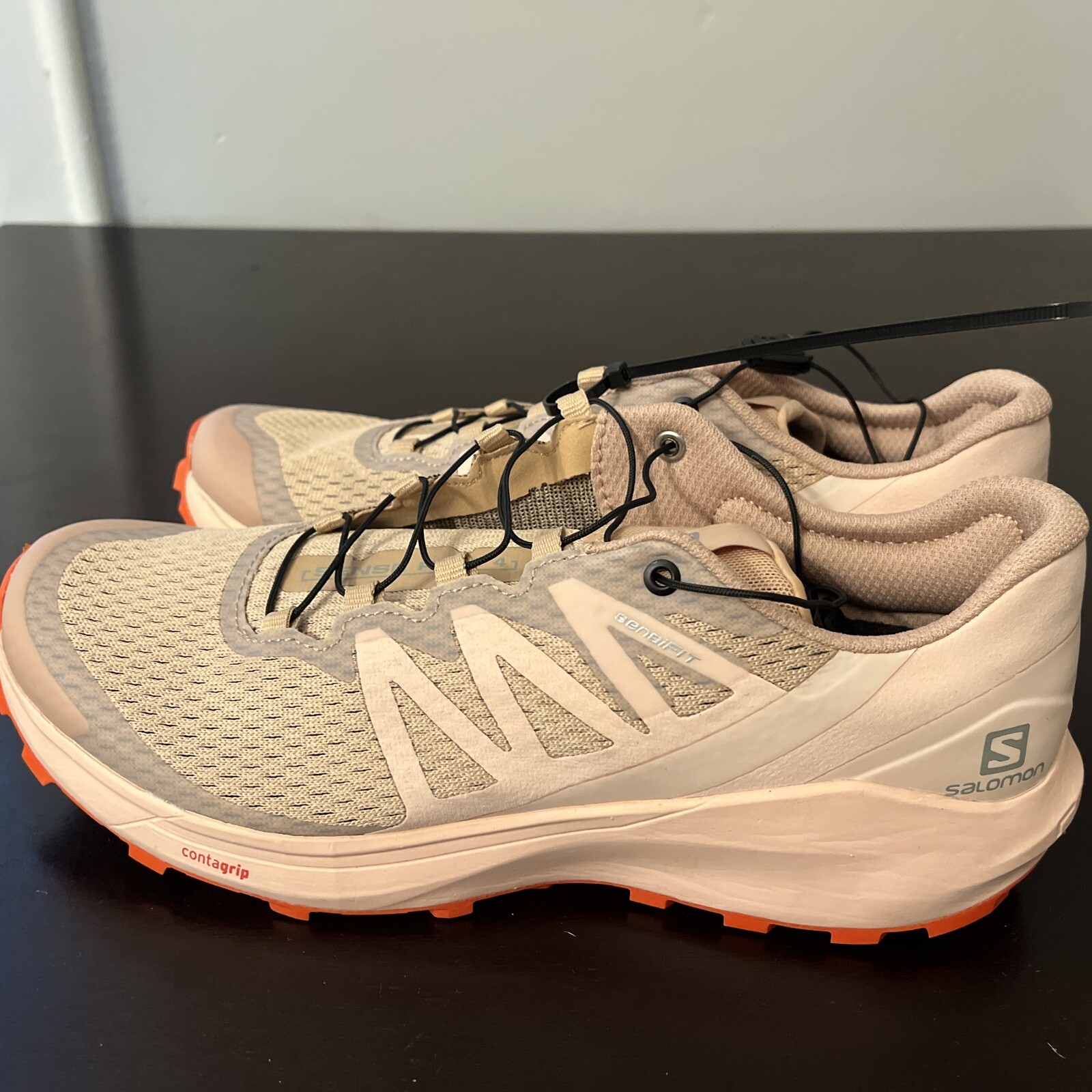 Taglia 8 Salomon scarpe da corsa donna Sense Ride 4 trail scirocco peachy Keen