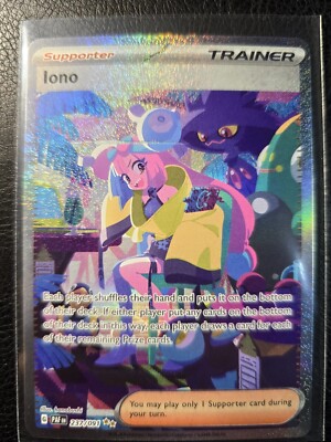Iono Alt Art 237/091 M PF Pokémon Paldean Fates Series | eBay