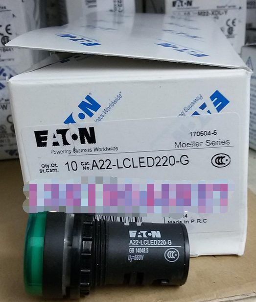 1PCS Eaton Moeller A22LCLED220G/R/Y/W Indicator Light 220v New *E01