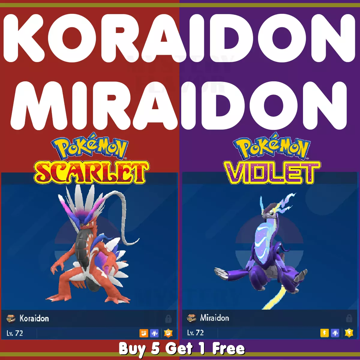 Koraidon (6IV, Battle Ready) – Pokemon Scarlet and Violet