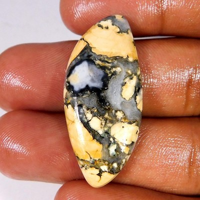 Indonesia Maligano Jasper Fancy Cabochon Natural Loose 37x16x05 mm Gems 23.45Ct