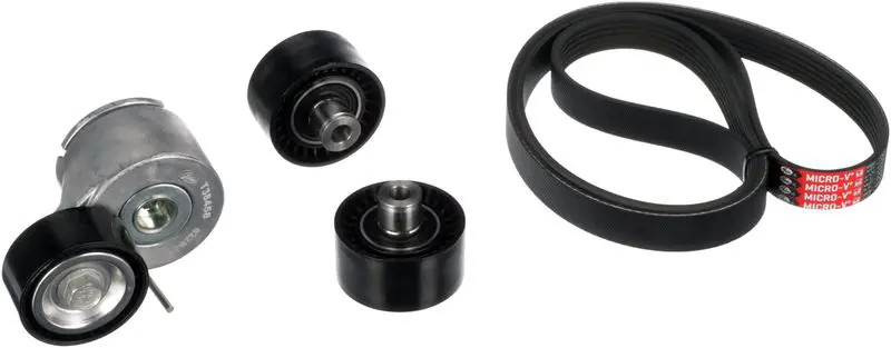Kit cinghia trapezoidale multirighe K026PK1353 GATES per PEUGEOT CITROËN FIAT