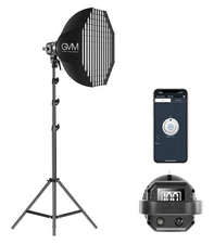 GVM 80W Photo Studio Lighting Kit LED Video Light with Bowen Mount 23.6