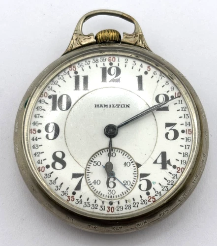 Hamilton Vintage Mechanical Pocket Watch  21J  16s  Gr992   398246  NON-WORKING