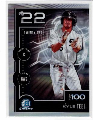 #ad #ad Kyle Teel Chicago White Sox 2025 Bowman Chrome Scouts Top 100 #22 $1.50