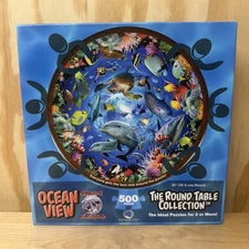 A Broader View's Round Table Puzzle - Backyard Birds by Greg Giordano...