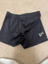 GK Elite Gymnastics Dance Booty Shorts Adult Small AS Cheer Costume Black Gym
