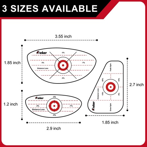 IJEKER Golf Impact Tape - High-Resolution Strike Stickers for Iron Wood & Fai... - Picture 2 of 9