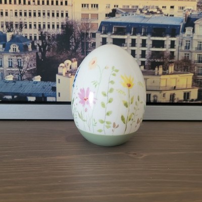 Deko Ei Figur von Nanu Nana Blumen Garten Liebe Ostern Porzellan Neu