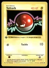 Pokemon Cards Voltorb 67/102 1st Edition Base Set Shadowless Common LP *5