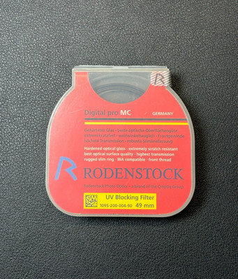 RODENSTOCK HR DIGITAL NEW PRO MC 49mm SCREW in UV BLOCKING FILTER with CASE