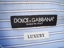 DOLCE & GABBANA LUXURY MEN'S DRESS SHIRT 16 1/2 OR 42 MADE IN ITALY HARDLY WORN!