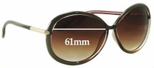SFx Replacement Sunglass Lenses fits Tom Ford Clothilde TF162 - 61mm Wide