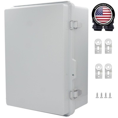 Waterproof Junction Box 410x310x180mm ABS Plastic Enclosure with Stainless St...