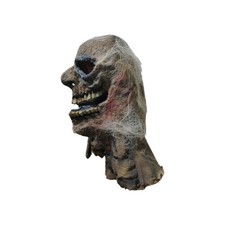 Vintage Halloween Mask Head And Neck Ghoul Zombie Monster Balding Hair