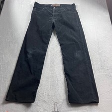 Levis 549 Low Loose Black Corduroy Pants Mens 36x32 Relaxed Fit Straight Leg