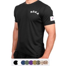 KOREA Army T-Shirt (R.O.K.A) | ROCATI Cool Dry Black Tee | S?4XL | 7 Colors