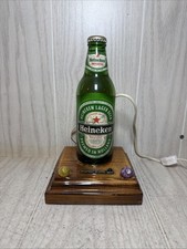 Vintage HEINEKEN BEER Sign Chalkware Store Display, Liquor Store Ad , Bar Decor
