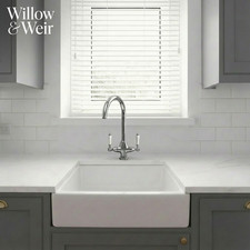 Small Mini Ceramic Belfast Butler Kitchen Sink 370mm x 370mm x 130mm Brand New