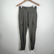 ATHLETA Featherweight Jogger Pants Stretch in Dark Olive Green