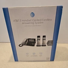 AT&T CL84207 2 Handset Corded/Cordless Phone System w/ Smart Call Blocker