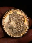 1881 S MORGAN SILVER DOLLAR--CRISPY SHARP UNCIRCULATED w/ ATTRACTIVE TONING