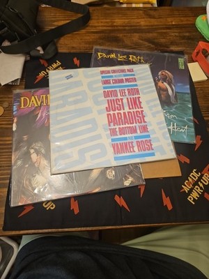 David Lee Roth Vinyl Lot Of 3 Eat 'Em And Smile Crazy From The Heat CHECK THEM 