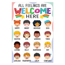FLYAB Feelings Chart for Kids - Classroom Decorations Elementary Emotions Lea...