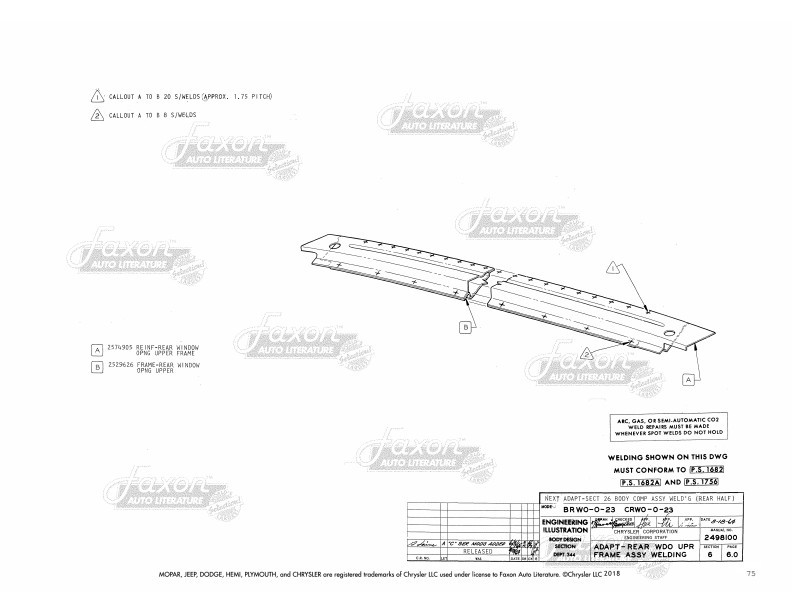 1968 Plymouth Satellite 1966-1967 Plymouth B-Body Electrical Assembly Manual - Reproduction For Satellite, GTX, Belvedere Plymouth Satellite GTX Belvedere Manual